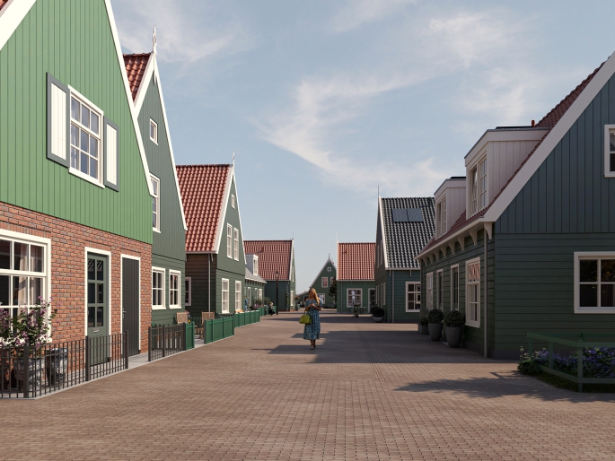 't Eilandhart, Kwadrantwoningen, Marken