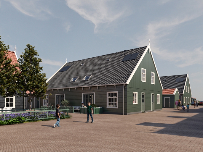 't Eilandhart, Kwadrantwoningen, Marken