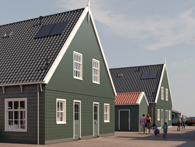 't Eilandhart, Kwadrantwoningen, Marken